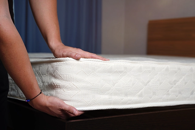 A thin mattress.