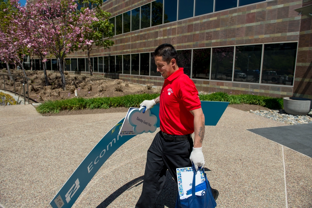 Junk King team providing junk removal services in Menlo Park